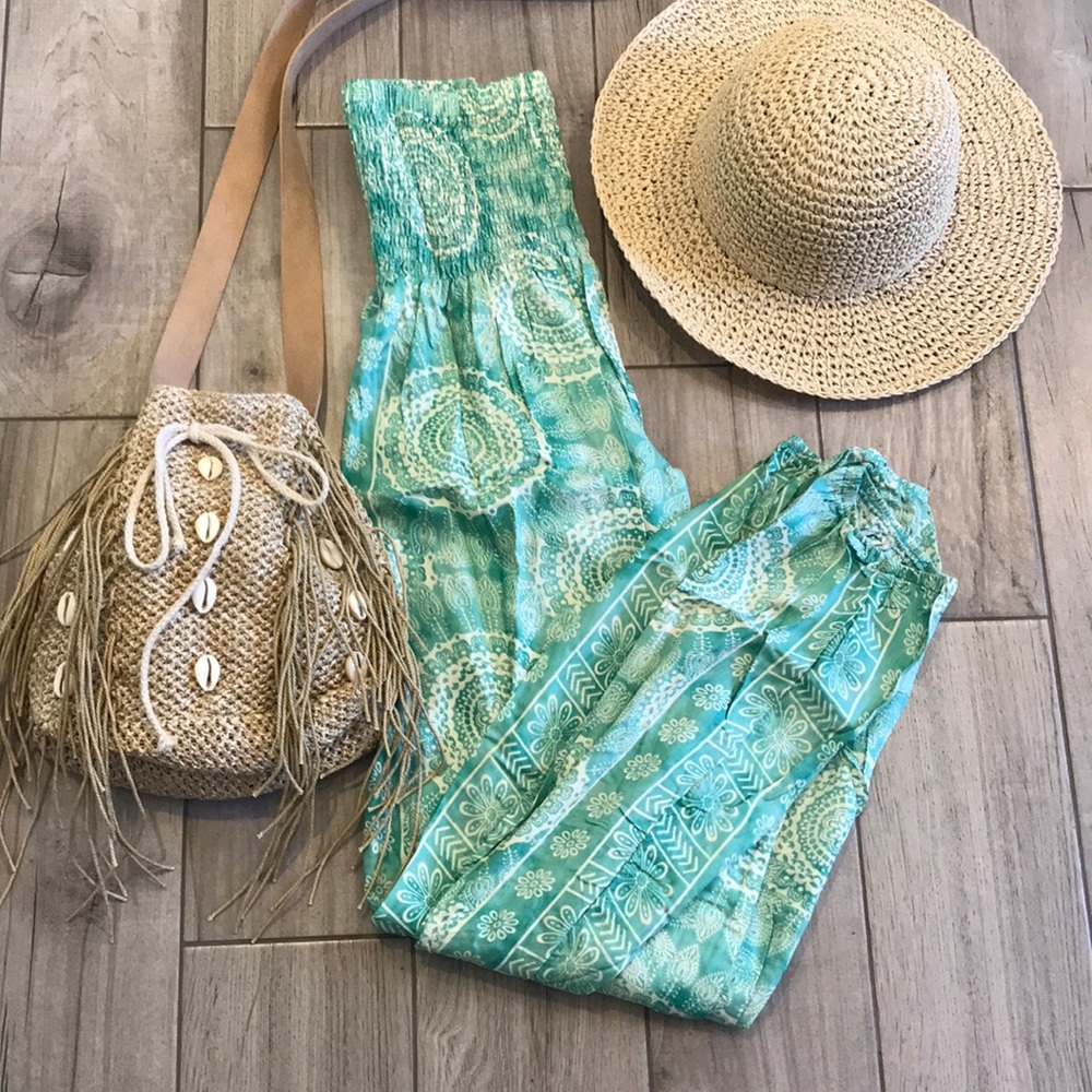 Lotus & Luna Harem Pants in Ocean - Picture 8 of 17